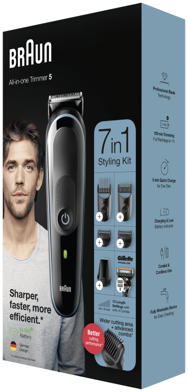 BARBERO BRAUN MGK5345 7 EN 1 - detalle