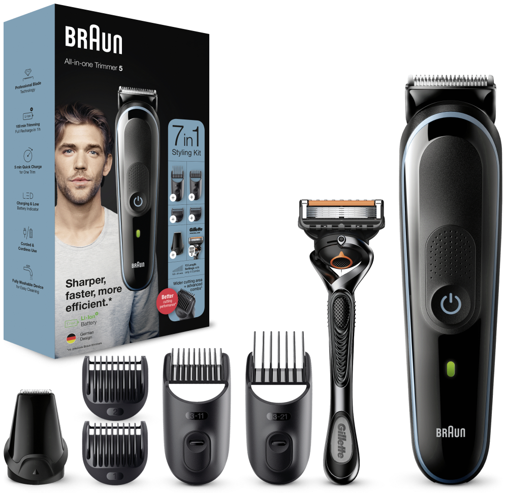 BARBERO BRAUN MGK5345 7 EN 1 - detalle