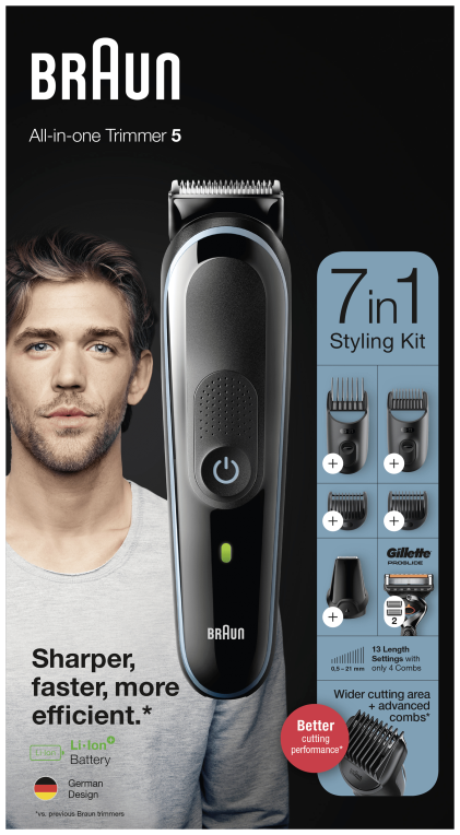 BARBERO BRAUN MGK5345 7 EN 1 - detalle