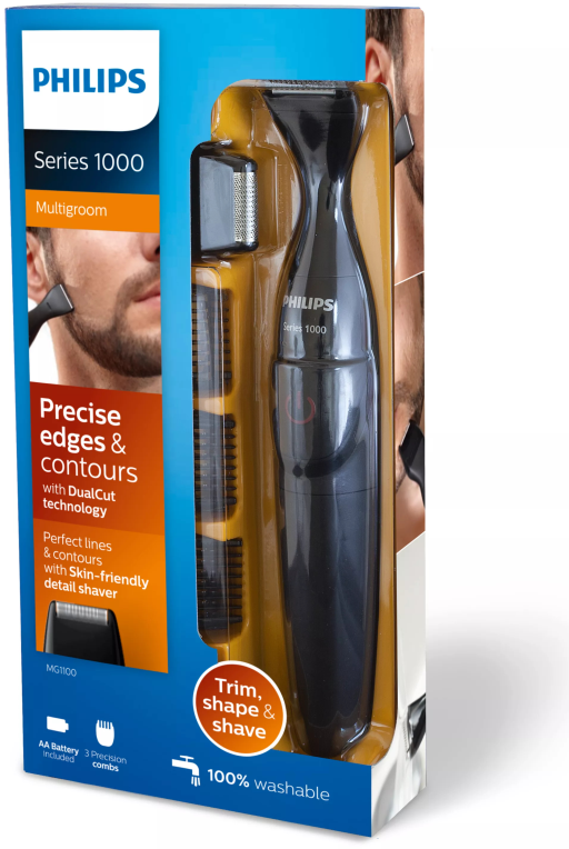 BARBERO PHILIPS MG1100/16 S1000 3 PEINAS PILA AA - detalle