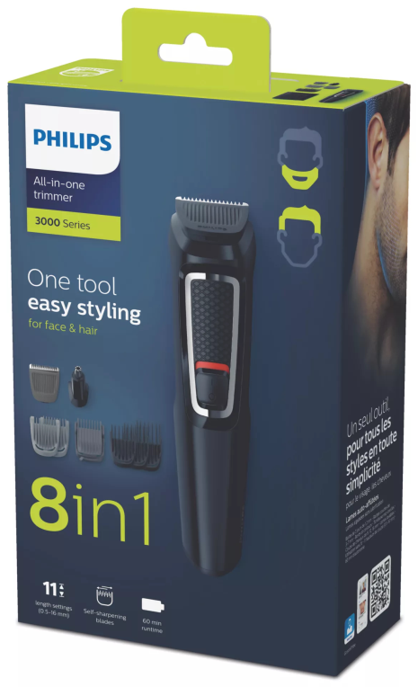 BARBERO PHILIPS MG3730/15 SET DE ARREGLO CON 8 ACCESORIOS - detalle