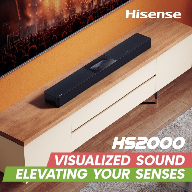 BARRA SONIDO HISENSE HS2000 2.1 SUBWOOFER INTEGRADO 240W DOLBY DIGITAL BT - detalle