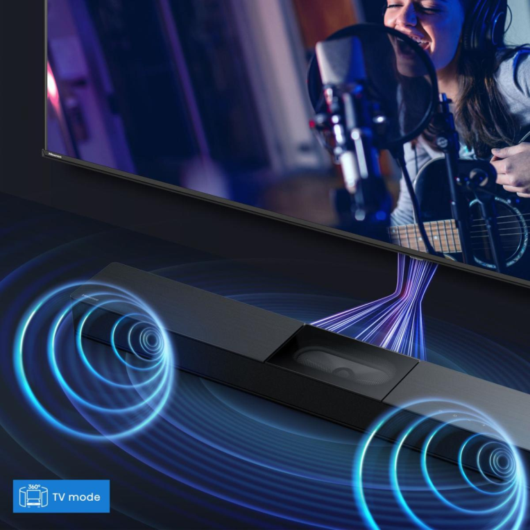BARRA SONIDO HISENSE HS2000 2.1 SUBWOOFER INTEGRADO 240W DOLBY DIGITAL BT - detalle