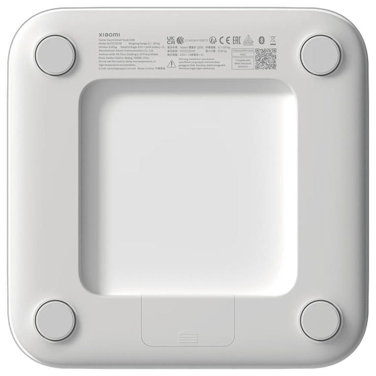 BASCULA DE BAÑO XIAOMI MI SMART SCALE S200 WHITE - detalle