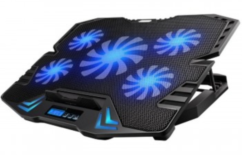 BASE EWENT PORTATIL-5 SILENT FAN UP TO 17"-2P USB-5 SPEED FAN-2 COOLING MODE