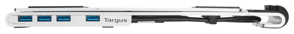 BASE PORTATIL TARGUS CON HUB INTEGRADO USB-A X4 PLATA - detalle