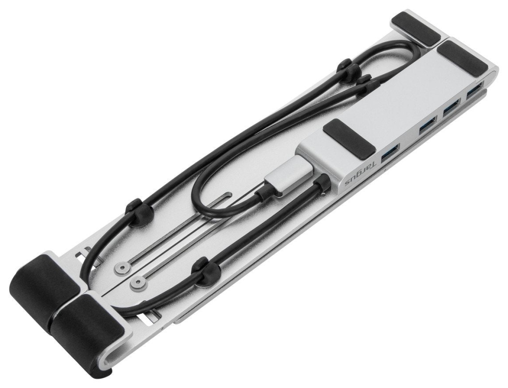 BASE PORTATIL TARGUS CON HUB INTEGRADO USB-A X4 PLATA - detalle
