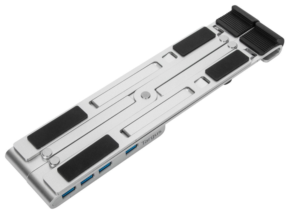 BASE PORTATIL TARGUS CON HUB INTEGRADO USB-A X4 PLATA - detalle