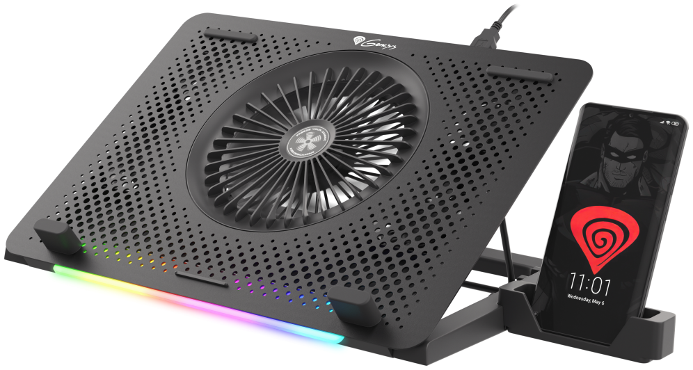 BASE REFRIGERADORA GENESIS OXID 450 RGB PARA PORTATIL 15.6" - detalle