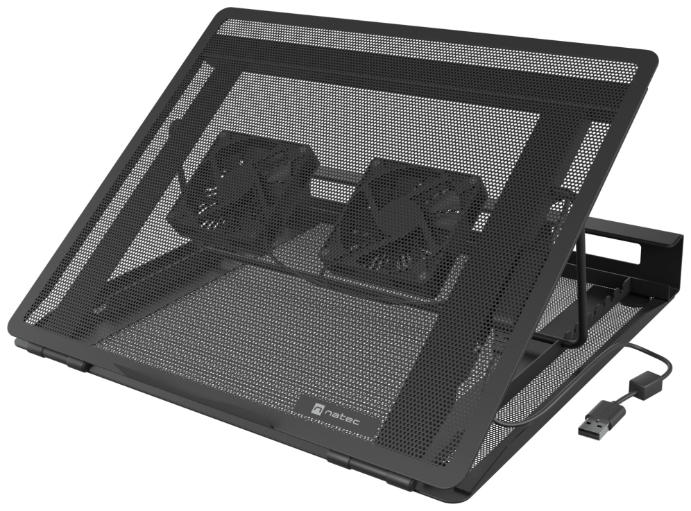 NATEC Tern 2 Plus almohadilla fría 43.9 cm (17.3") 2164 RPM Negro