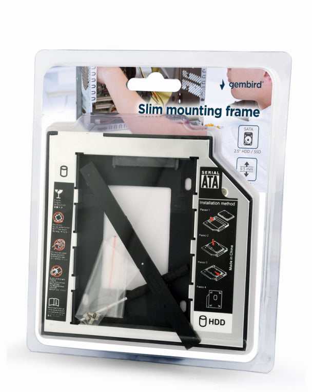 Gembird MF-95-01 panel bahía disco duro 13.3 cm (5.25") Panel de control