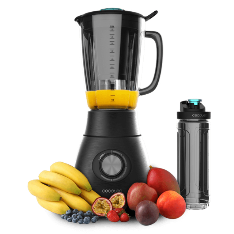 Cecotec Power Black Titanium 1800 Go 1.8 L Batidora de vaso 1800 W Negro