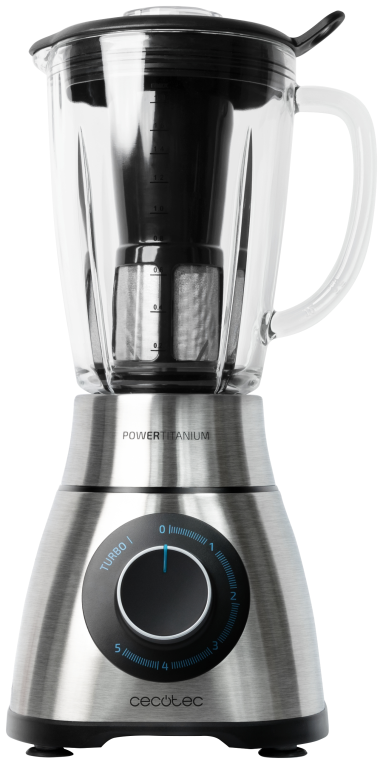 Cecotec Power Black Titanium 1300 Perfectmix 1.8 L Batidora de vaso 1300 W Negro. Titanio