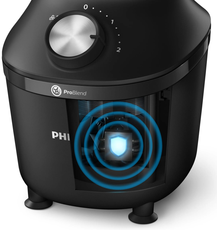 BATIDORA DE VASO PHILIPS HR2291/01 2L 600W NEGRO - detalle