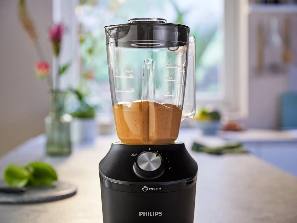 BATIDORA DE VASO PHILIPS HR2291/01 2L 600W NEGRO - detalle