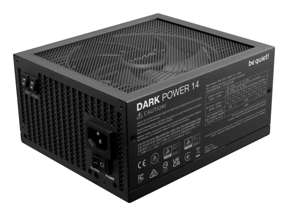 be quiet! Dark Power 14 1200 W - 80 Plus Titanium unidad de fuente de alimentación 20+4 pin ATX ATX Negro - detalle