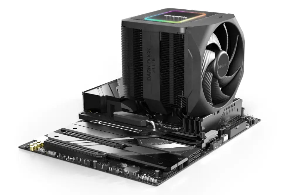Ventilador de procesador be quiet! Dark Rock Elite, refrigerador de aire negro de 13.5 cm, para enfriamiento de CPU.