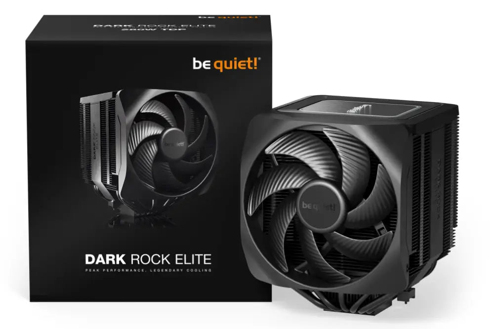 Ventilador be quiet! Dark Rock Elite para procesador, refrigerador de aire negro de 13.5 cm, 1 pieza