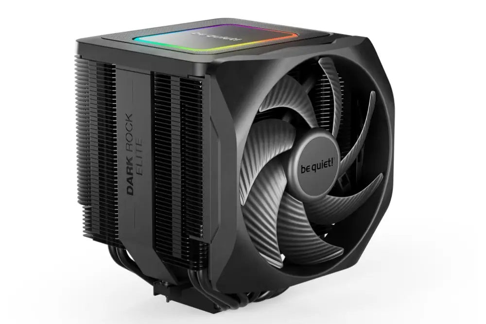 Ventilador de aire be quiet! Dark Rock Elite, refrigerador para procesador, 13.5 cm, negro, para enfriamiento de CPU.