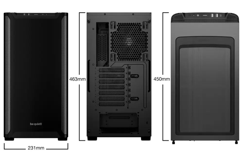 be quiet! PURE BASE 501 Black Midi Tower Negro - detalle