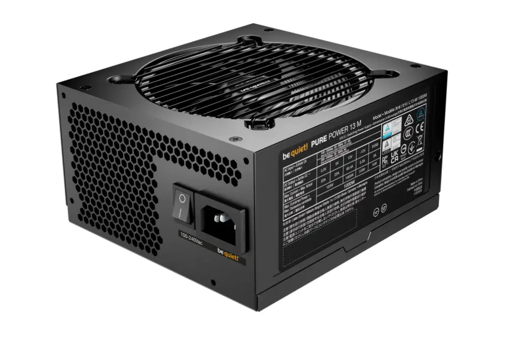 be quiet! Pure Power 13 M | 1000W unidad de fuente de alimentación 20+4 pin ATX ATX Negro - detalle