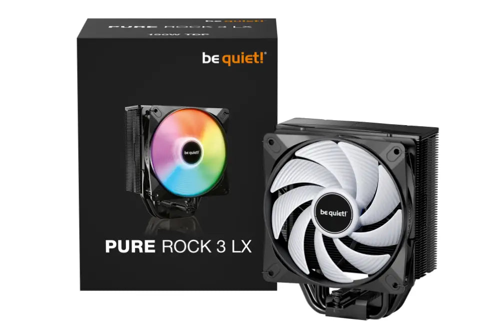 be quiet! Pure Rock 3 LX Procesador Refrigerador de aire 12 cm Negro 1 pieza(s) - detalle