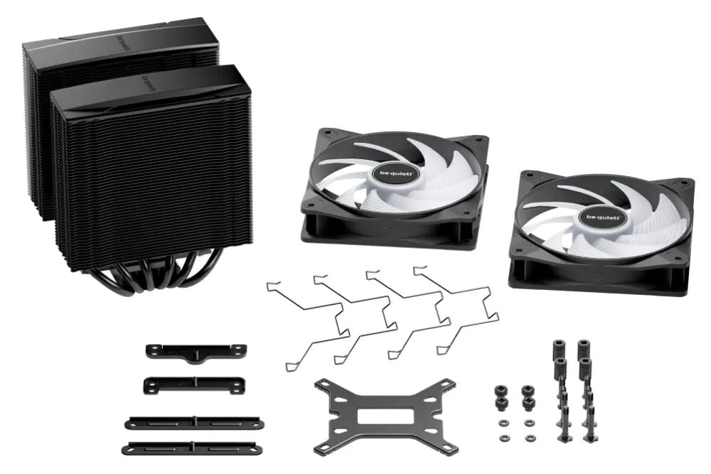 Ventilador de aire be quiet! Pure Rock Pro 3 LX Negro de 12 cm para procesador, enfriamiento eficiente en color negro.