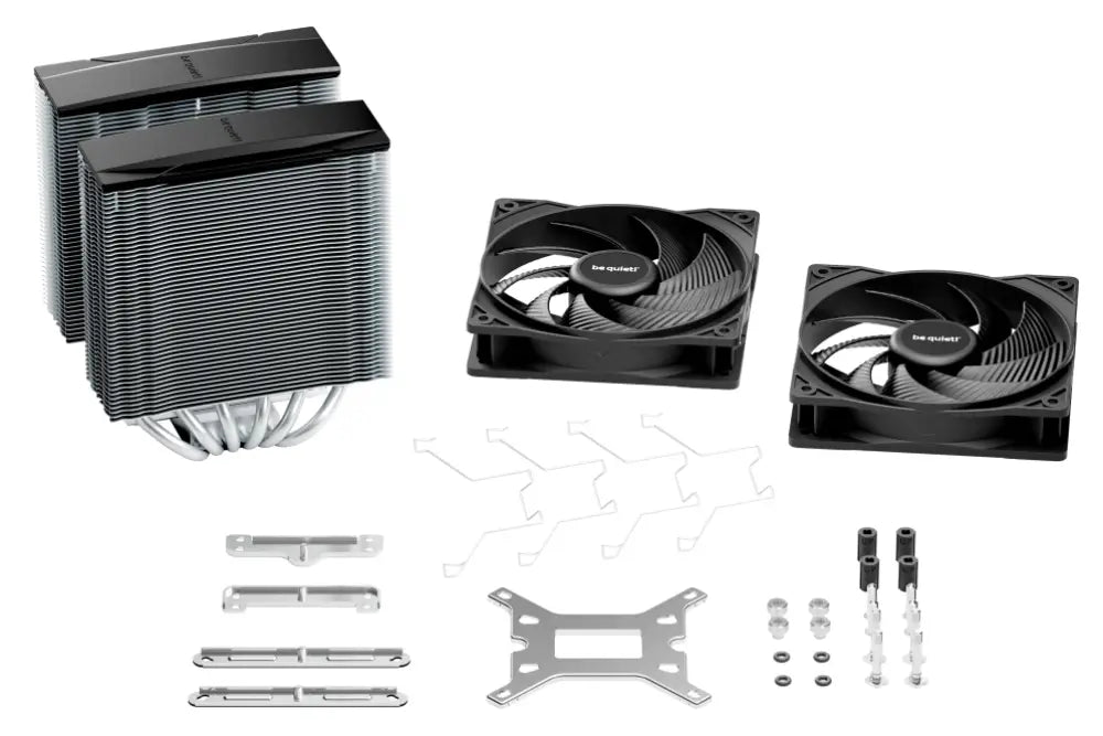 be quiet! Pure Rock Pro 3 Procesador Refrigerador de aire 12 cm Plata 1 pieza(s) - detalle