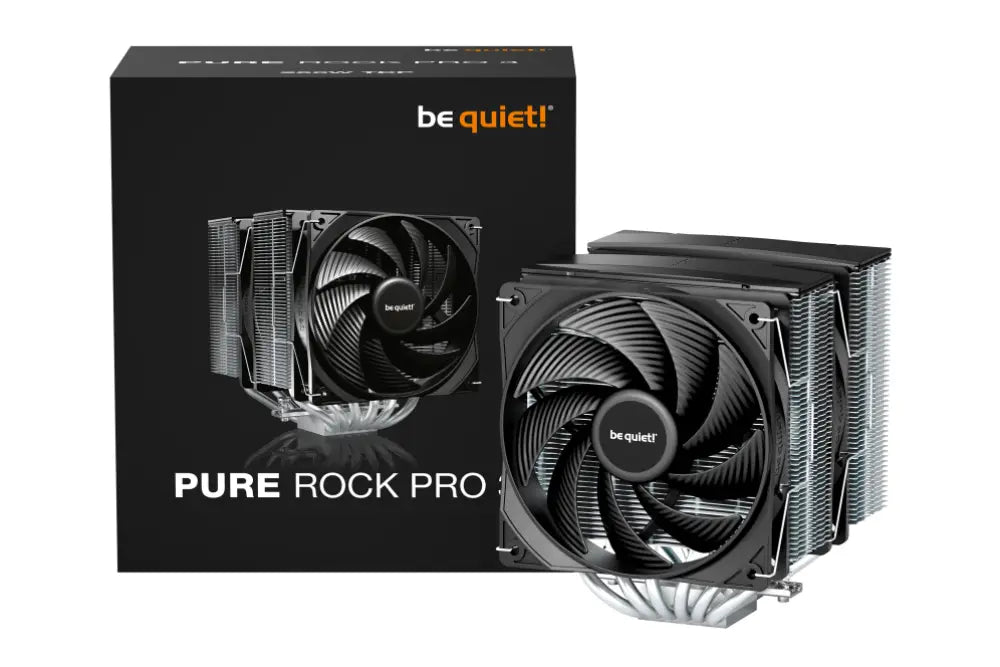 be quiet! Pure Rock Pro 3 Procesador Refrigerador de aire 12 cm Plata 1 pieza(s) - detalle