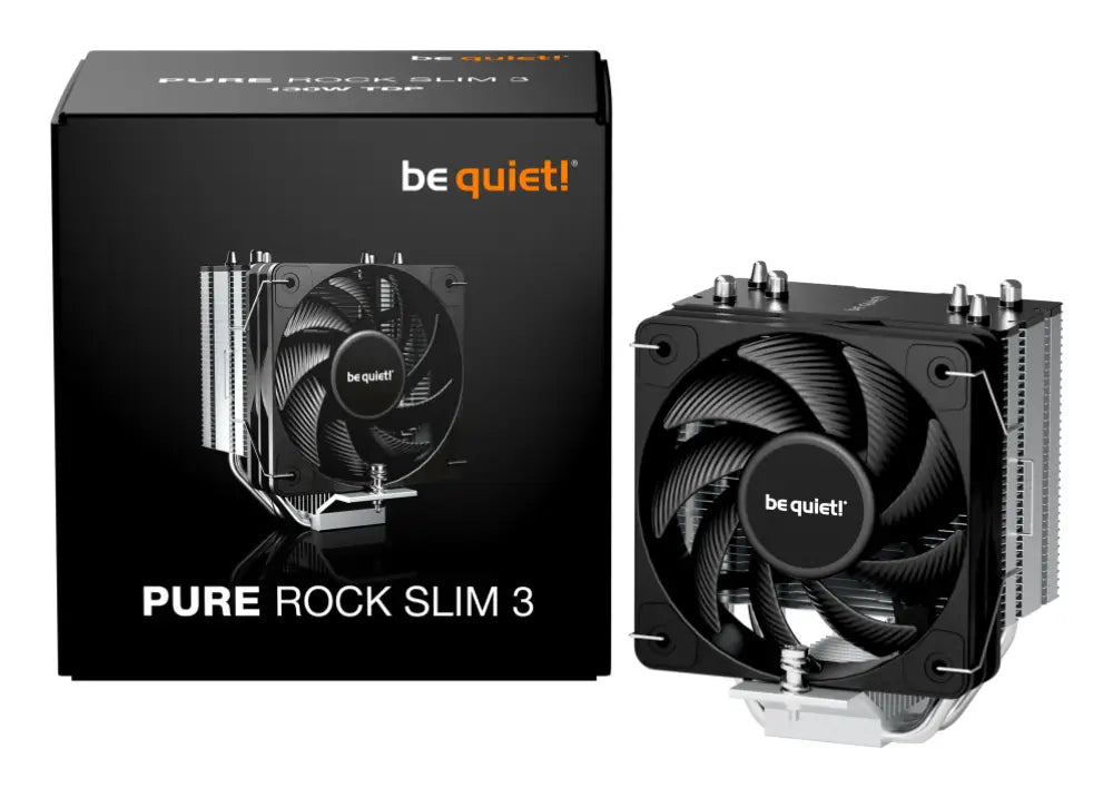 be quiet! Pure Rock Slim 3 Procesador Refrigerador de aire 10 cm Plata 1 pieza(s) - detalle