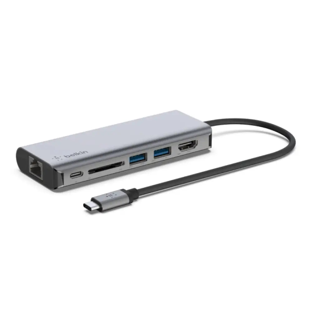 Belkin AVC008BTSGY base para portátil y replicador de puertos USB 3.2 Gen 1 (3.1 Gen 1) Type-C Negro. Gris