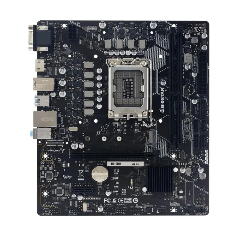 Biostar Placa Base H610MH D5 mATX LGA1700 - detalle