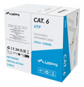 BOBINA CABLE DE RED LANBERG UTP RJ45 CAT.6 SOLIDO CCA 305M GRIS FLUKE PASSED CF