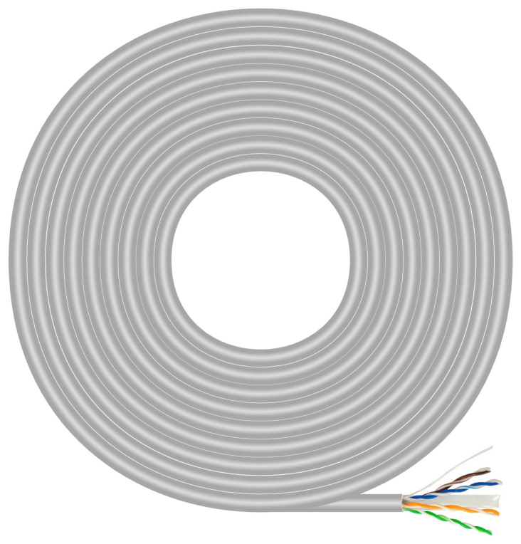 BOBINA CABLE RED AISENS RJ45 CAT.6 UTP RIGIDO CCA 100M GRIS