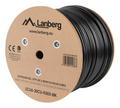 BOBINA CABLE RED LANBERG EXTERIOR UTP RJ45 CAT.6 GEL-FILLED CU AWG24 305M NEGRO