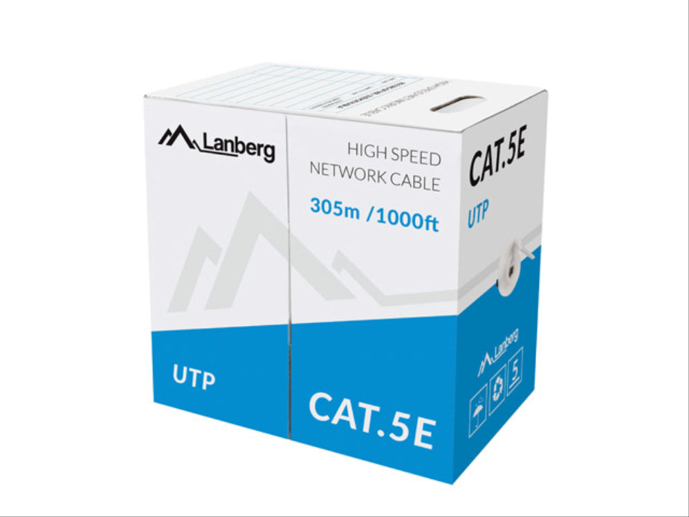 Lanberg LCU5-11CC-0305-S cable de red Gris 305 m Cat5e U/UTP (UTP)