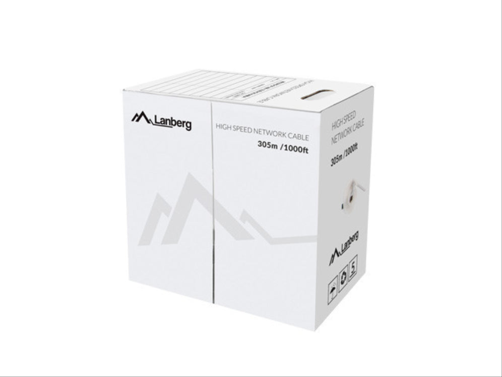 Lanberg LCU5-12CU-0305-B cable de red Azul 305 m Cat5e U/UTP (UTP)