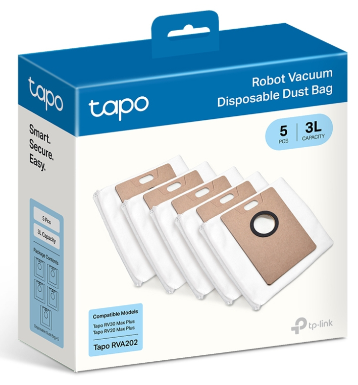 BOLSA DE POLVO DESECHABLE TP-LINK PARA TAPO RV30 MAX PLUS Y RV20 MAX PLUS - detalle