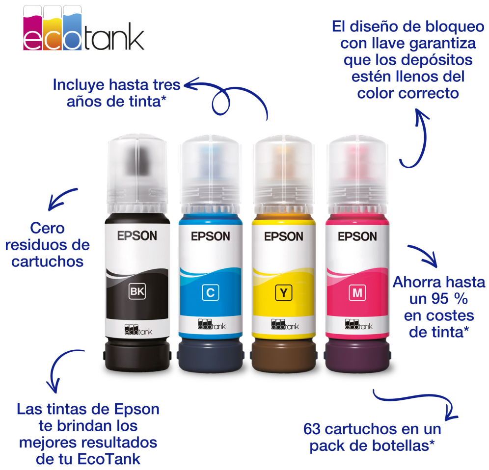 BOTELLA EPSON 104 NEGRO