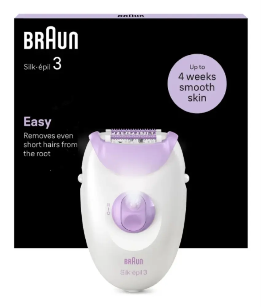 Braun Silk-épil 3 3-000 20 pinzas Púrpura. Blanco