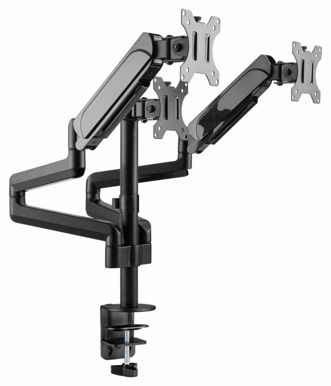 BRAZO DE MONITOR GEMBIRD AJUSTABLE DE MESA PARA 3 MONITORES MOV COMPLETO - detalle