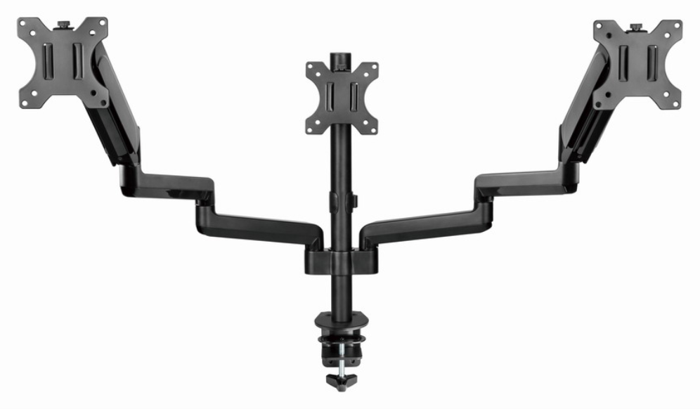 BRAZO DE MONITOR GEMBIRD AJUSTABLE DE MESA PARA 3 MONITORES MOV COMPLETO - detalle