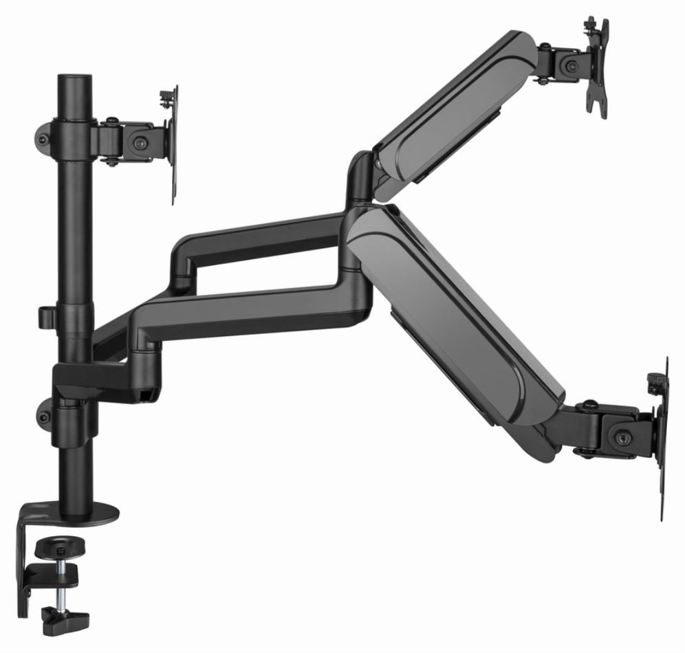 BRAZO DE MONITOR GEMBIRD AJUSTABLE DE MESA PARA 3 MONITORES MOV COMPLETO - detalle