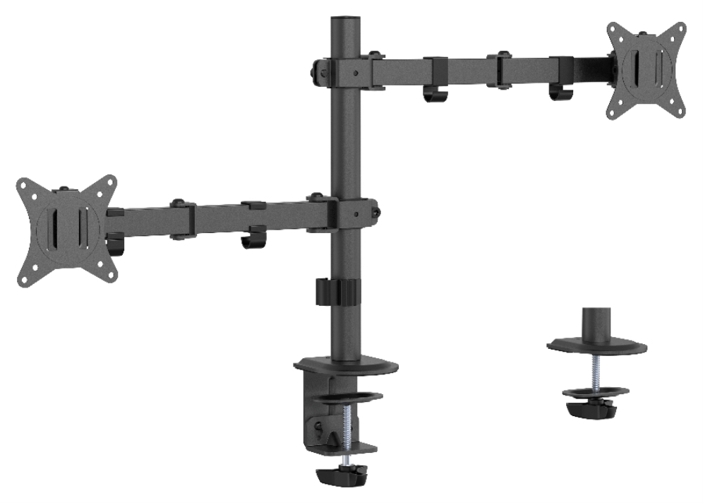 BRAZO DE MONITOR GEMBIRD PARA 2 PANTALLAS DE ESCRITORIO AJUSTABLE 17-32 PULG