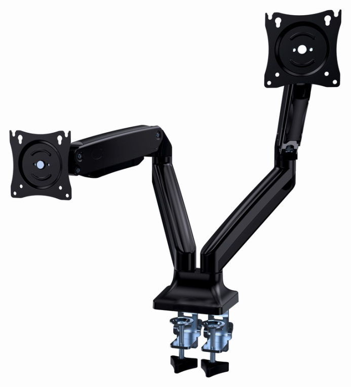 BRAZO DE MONITOR GEMBIRD PARA 2 PANTALLAS DE ESCRITORIO AJUSTABLE 17-32 PULG - detalle