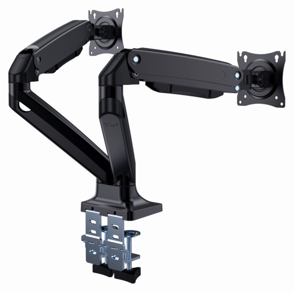 BRAZO DE MONITOR GEMBIRD PARA 2 PANTALLAS DE ESCRITORIO AJUSTABLE 17-32 PULG - detalle