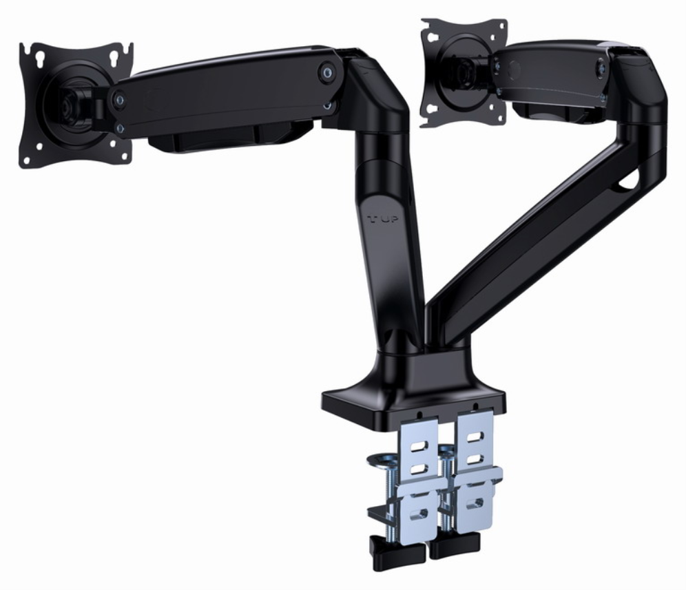 BRAZO DE MONITOR GEMBIRD PARA 2 PANTALLAS DE ESCRITORIO AJUSTABLE 17-32 PULG - detalle