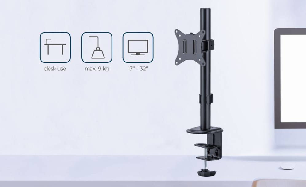 BRAZO DE MONITOR GEMBIRD PARA ESCRITORIO 17-32 PULGADAS - detalle