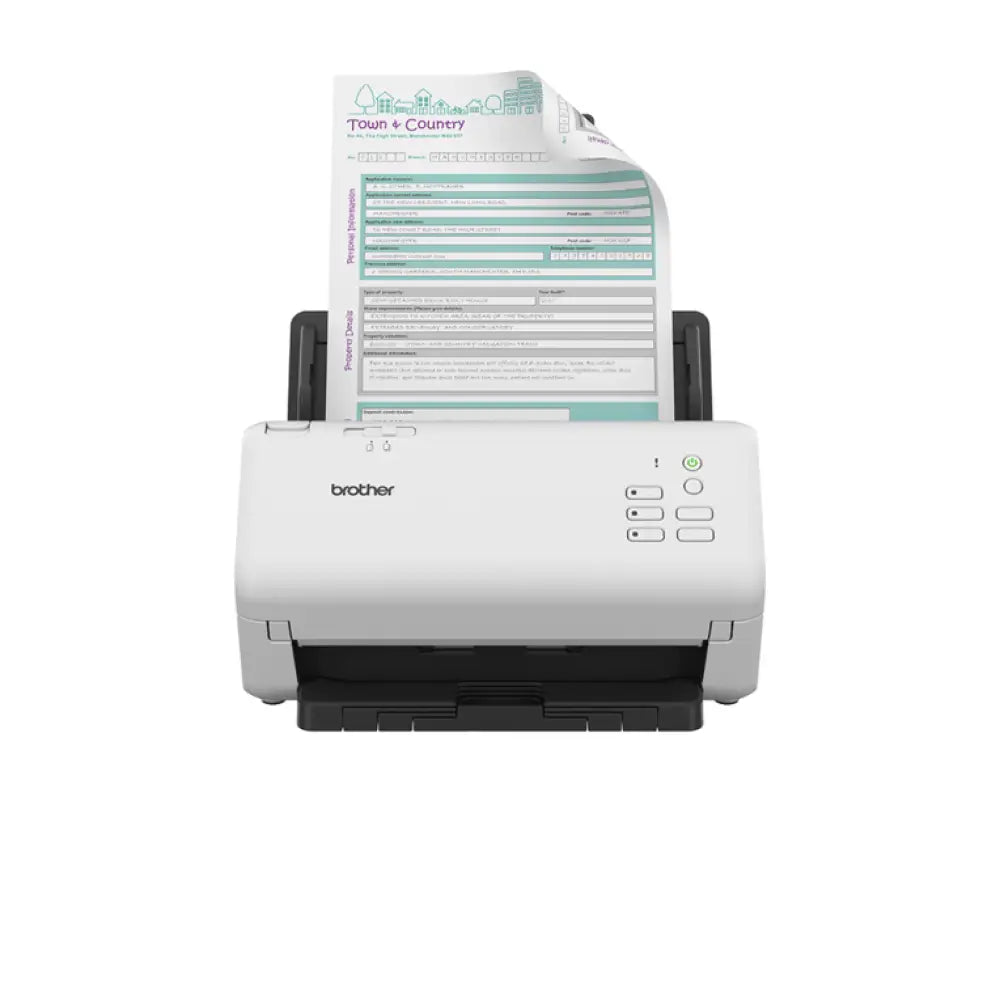 Brother ADS-4300N escaner Escáner con alimentador automático de documentos (ADF) 600 x 600 DPI A4 Negro. Blanco - detalle