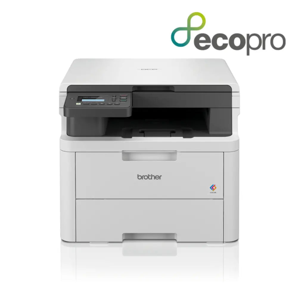 Impresora multifunción Brother DCP-L3520CDWE con pantalla LED, capacidad A4, resolución 600 x 2400 DPI, conexión WiFi.